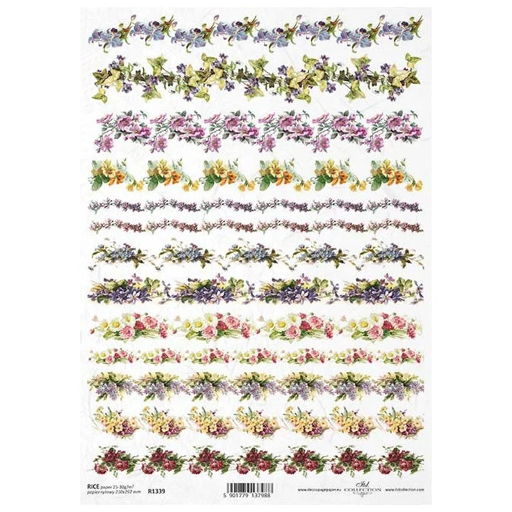 ITD Rice Paper A4 – Floral Pattern