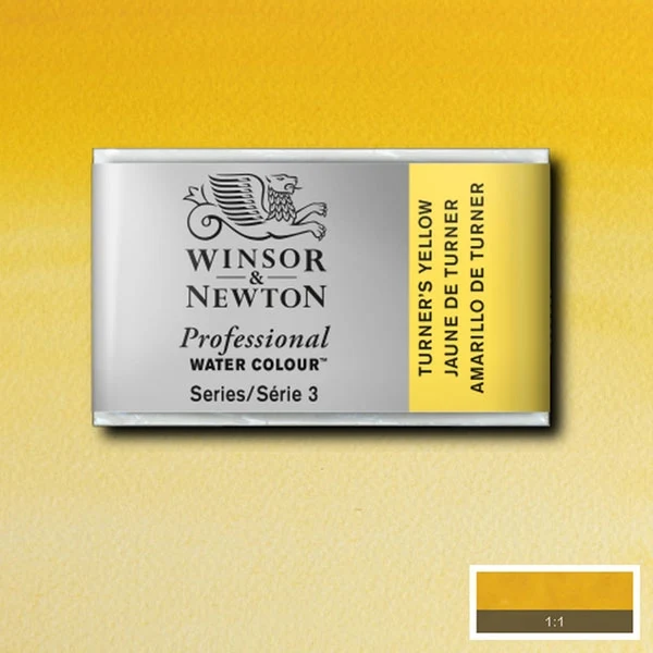 Winsor and Newton - Professional Artists' Watercolour Whole Pan - WP - Transparent Yellow