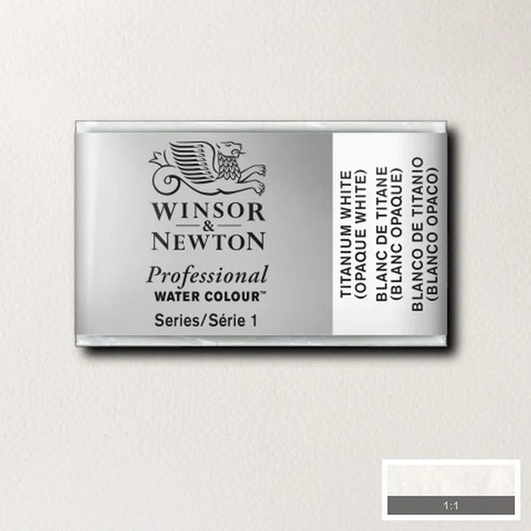 Winsor and Newton - Professional Artists' Watercolour Whole Pan - WP - Titanium White