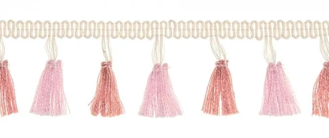 Fransenborte Tasselborte rosa