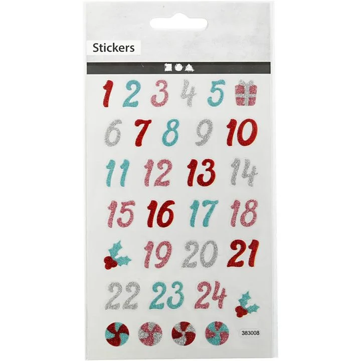 Set of 31 Christmas Stickers