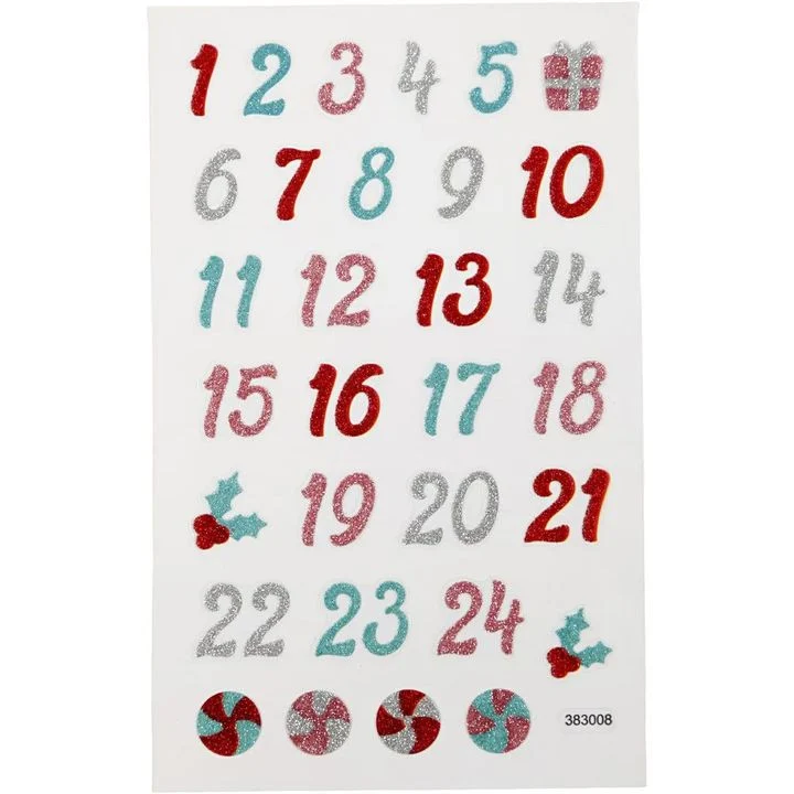 Set of 31 Christmas Stickers