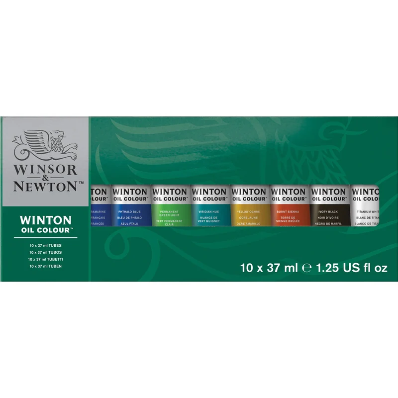 Winsor and Newton - Winton Oil Colour - 10 x 37ml - Starter Set