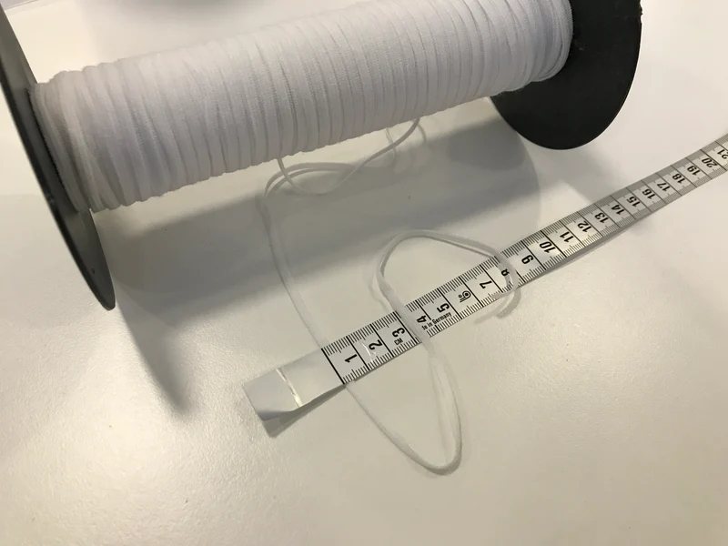 Flachgummi weiß 4mm sehr weich 10m