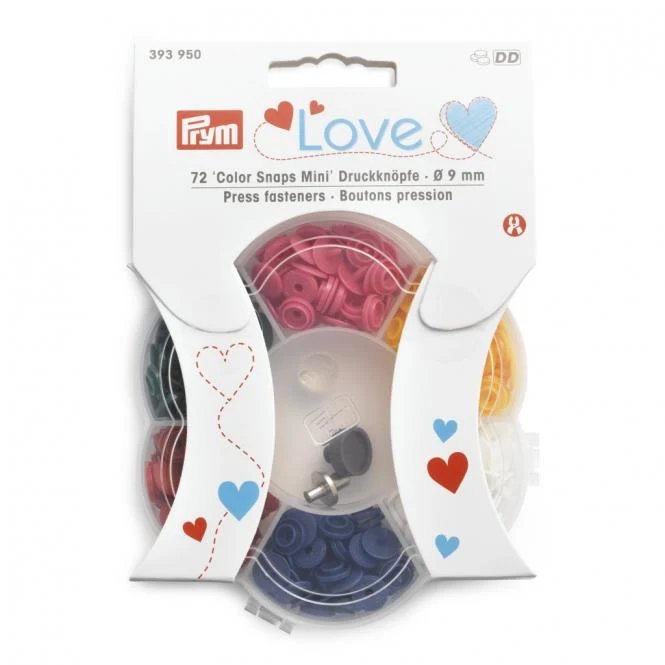 Prym Love Color Snaps Druckknöpfe 9mm 6 Farben