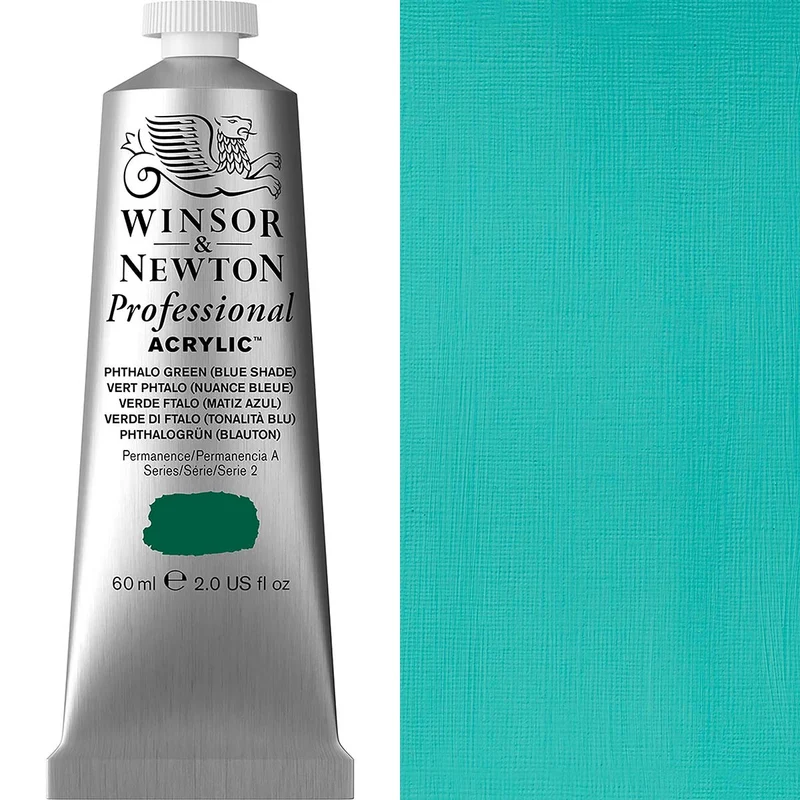 Winsor and Newton - Professional Artists' Acrylic Colour - 60ml - Phthalo Green Blue Shade