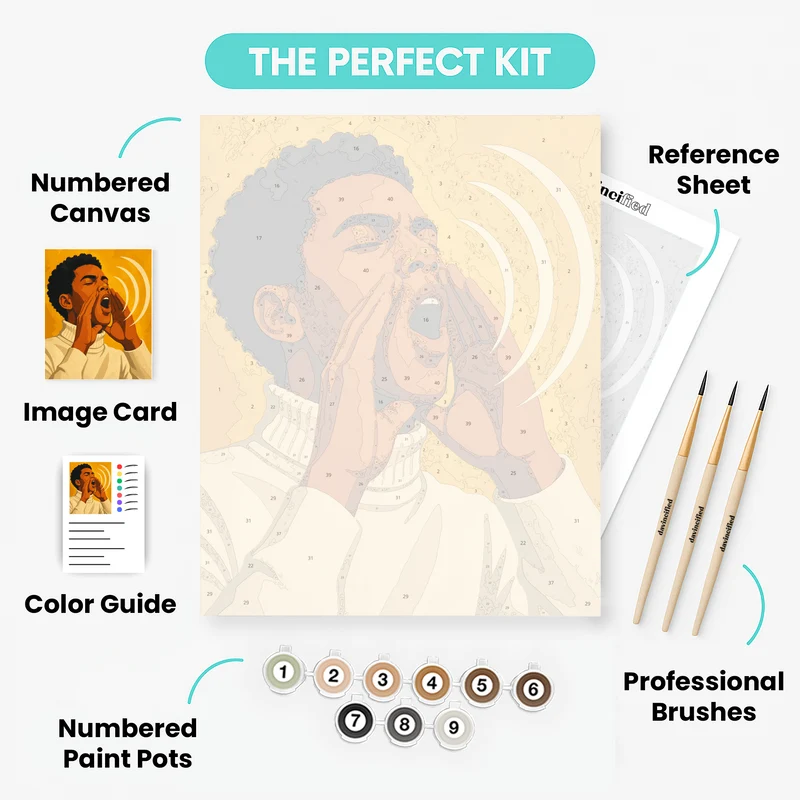 Shouting Out Loud - Paint by Numbers Kit