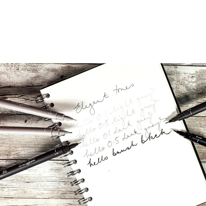 UNI PIN Elegant Tones Fineliner Marker Set of 5
