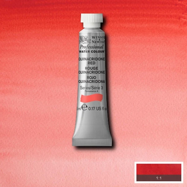 Winsor and Newton - Professional Artists' Watercolour - 5ml - Quinacridone Red