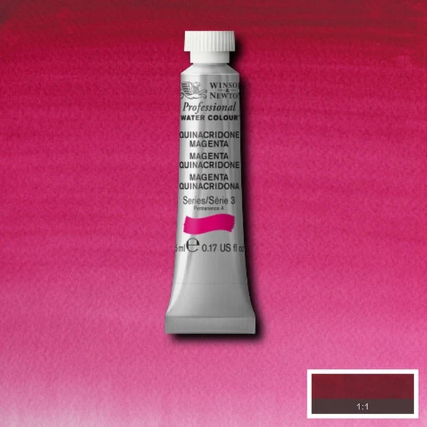 Winsor and Newton - Professional Artists' Watercolour - 5ml - Quinacridone Magenta