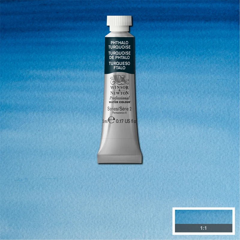 Winsor and Newton - Professional Artists' Watercolour - 5ml - Phthalo Turquoise