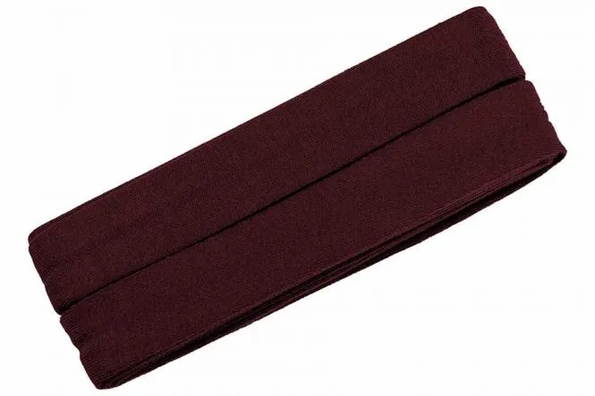 Jersey-Schrägband Viskose 3 Meter braun rotbraun Nr. 815