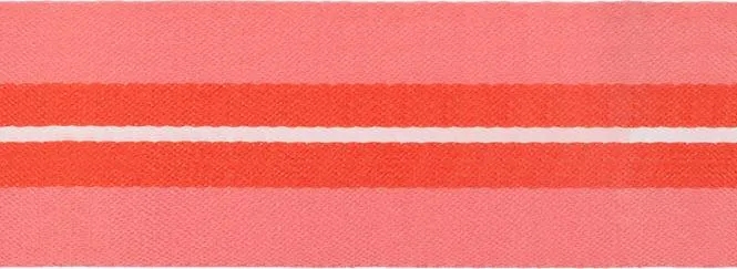 Band 25mm gestreift rosa