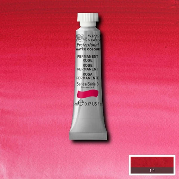 Winsor and Newton - Professional Artists' Watercolour - 5ml - Permanent Rose