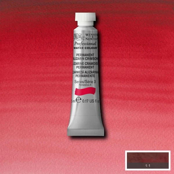 Winsor and Newton - Professional Artists' Watercolour - 5ml - Permanent Alizarin Crimson
