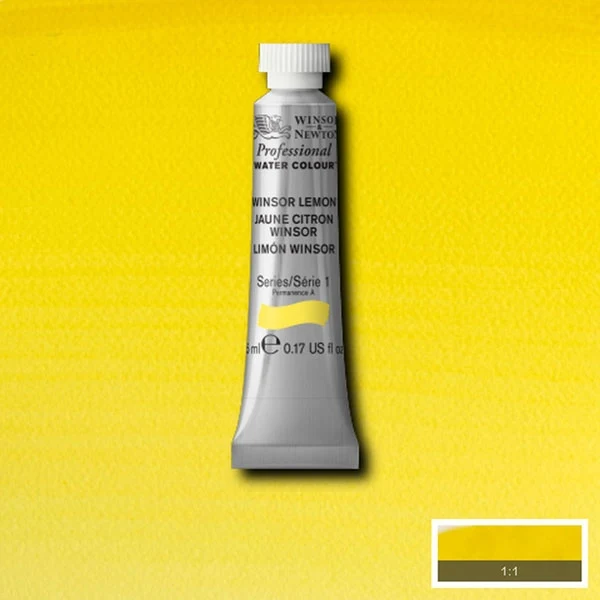 Winsor and Newton - Professional Artists' Watercolour - 5ml - Winsor Lemon