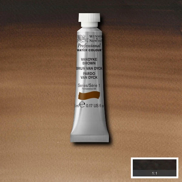 Winsor and Newton - Professional Artists' Watercolour - 5ml - Vandyke Brown