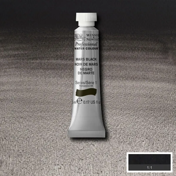 Winsor and Newton - Professional Artists' Watercolour - 5ml - Mars Black