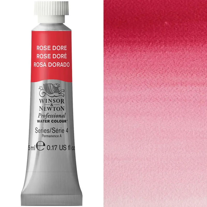 Winsor and Newton - Professional Artists' Watercolour - 5ml - Rose Madder Genuine