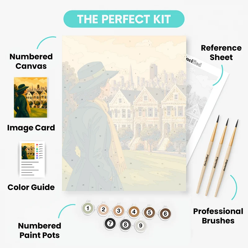 San Francisco Views - Paint by Numbers Kit