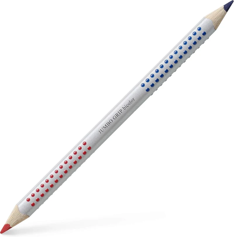 Faber-Castell Jumbo Grip Bicolor Buntstift Rot-Blau