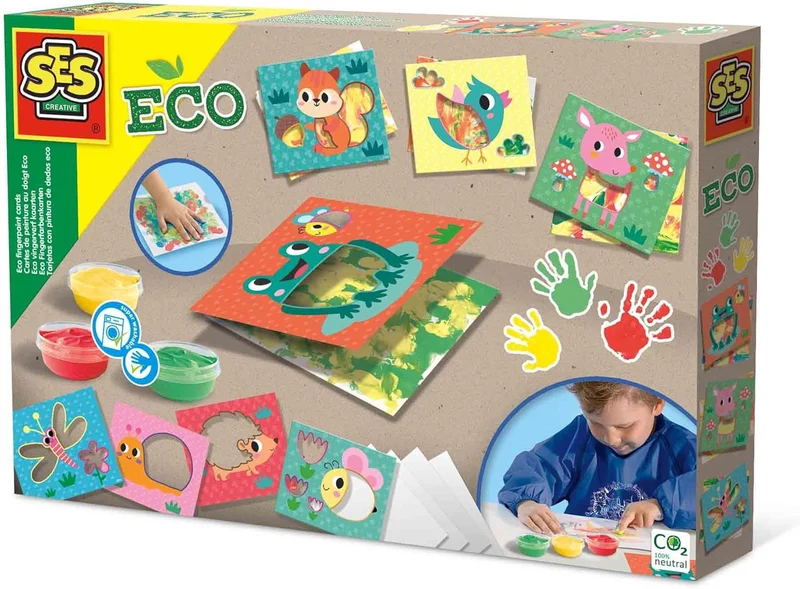 SES Creative Eco Fingerfarbenkarten 24925