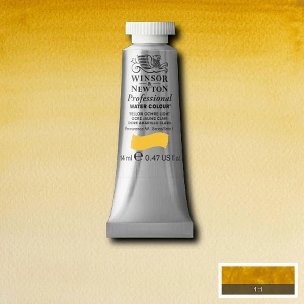 Winsor and Newton - Professional Artists' Watercolour - 14ml - Yellow Ochre Light