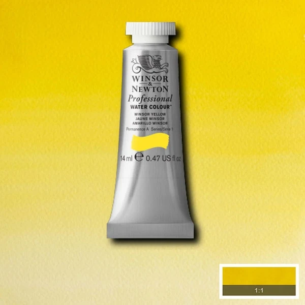 Winsor and Newton - Professional Artists' Watercolour - 14ml - Winsor Yellow