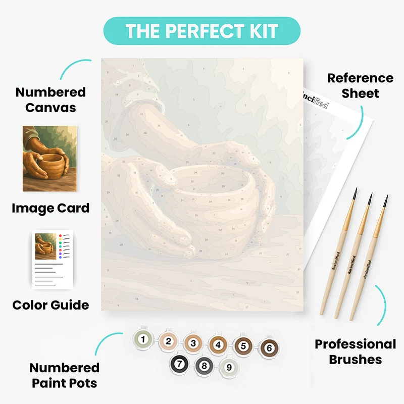 Potter's Hands - Paint by Numbers Kit