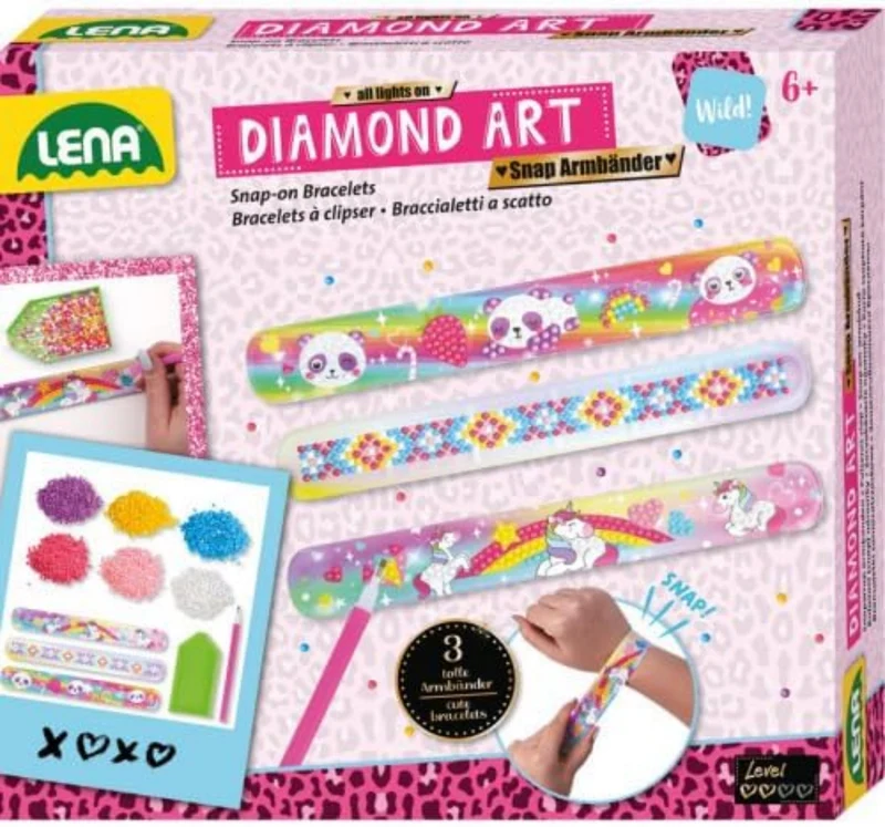 Diamond Art Snap Armbänder - Einhorn Zauber zum Selbstgestalten
