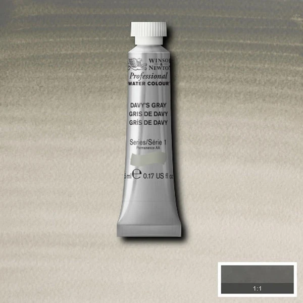 Winsor and Newton - Professional Artists' Watercolour - 5ml - Davy's Grey