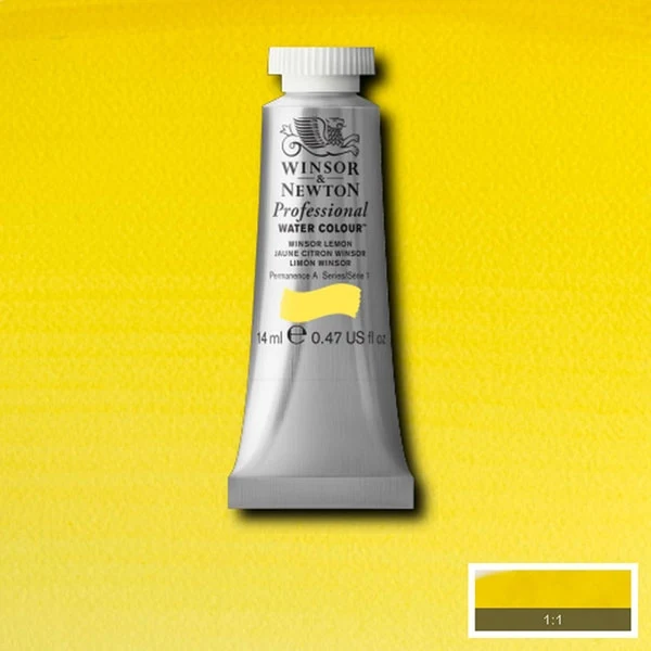 Winsor and Newton - Professional Artists' Watercolour - 14ml - Winsor Lemon