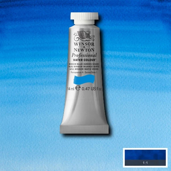 Winsor and Newton - Professional Artists' Watercolour - 14ml - Winsor Blue Green Shade