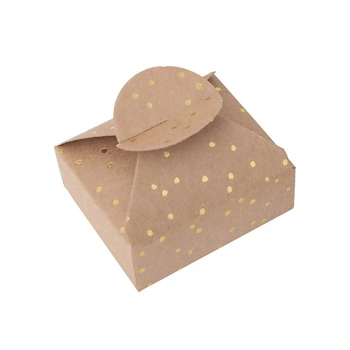 Gift Boxes with Gold Pattern 6x7.5x2.5 cm – Set of 4
