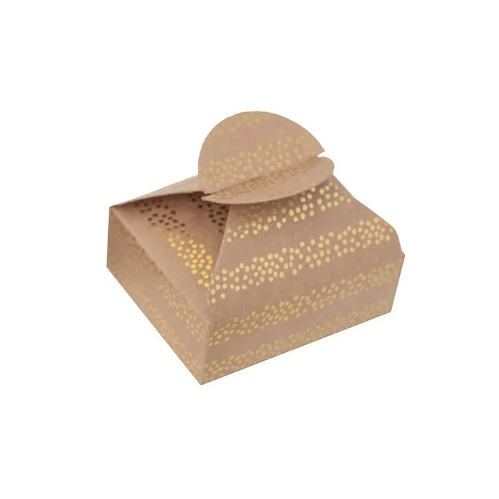 Gift Boxes with Gold Pattern 6x7.5x2.5 cm – Set of 4