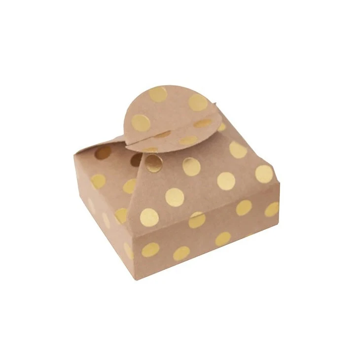 Gift Boxes with Gold Pattern 6x7.5x2.5 cm – Set of 4