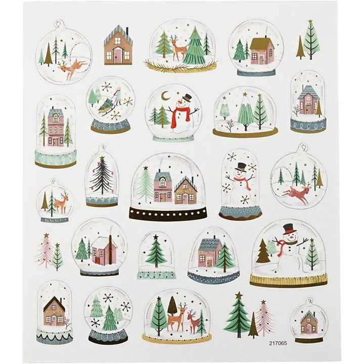Set of 25 Christmas Stickers