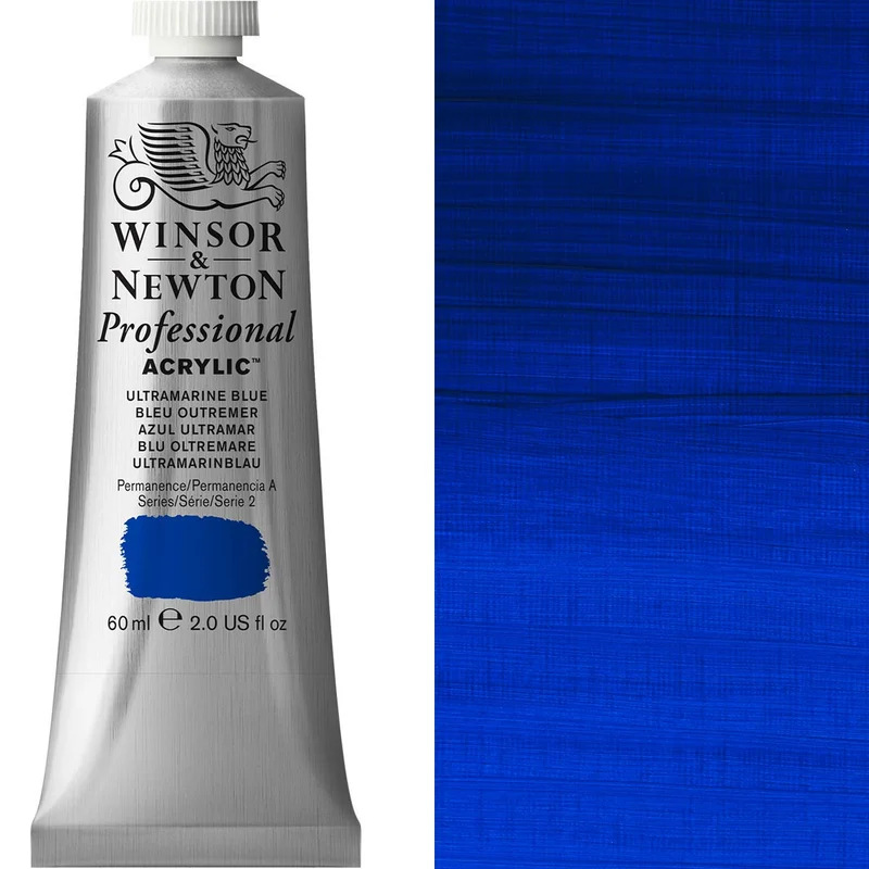 Winsor and Newton - Professional Artists' Acrylic Colour - 60ml - Ultramarine Blue
