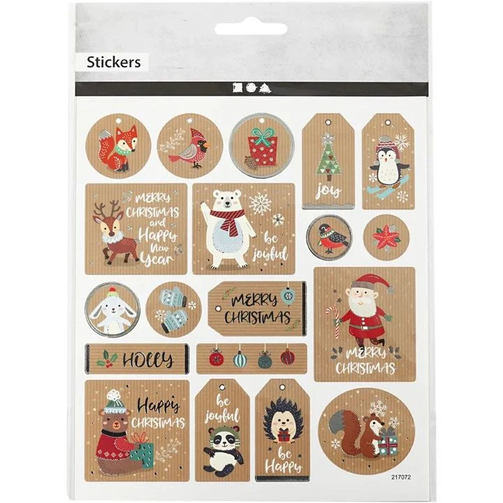 Set of 19 Christmas Stickers