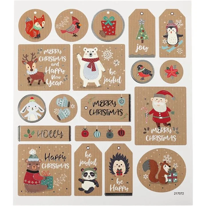 Set of 19 Christmas Stickers