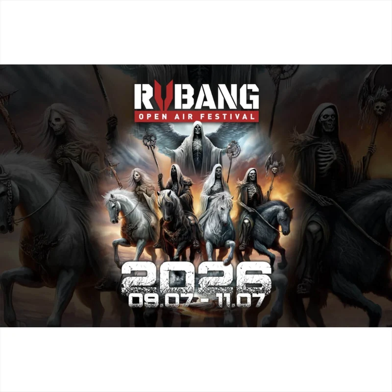 Poster RVBANG 2026 Logo mit Reiter und Datum Querformat