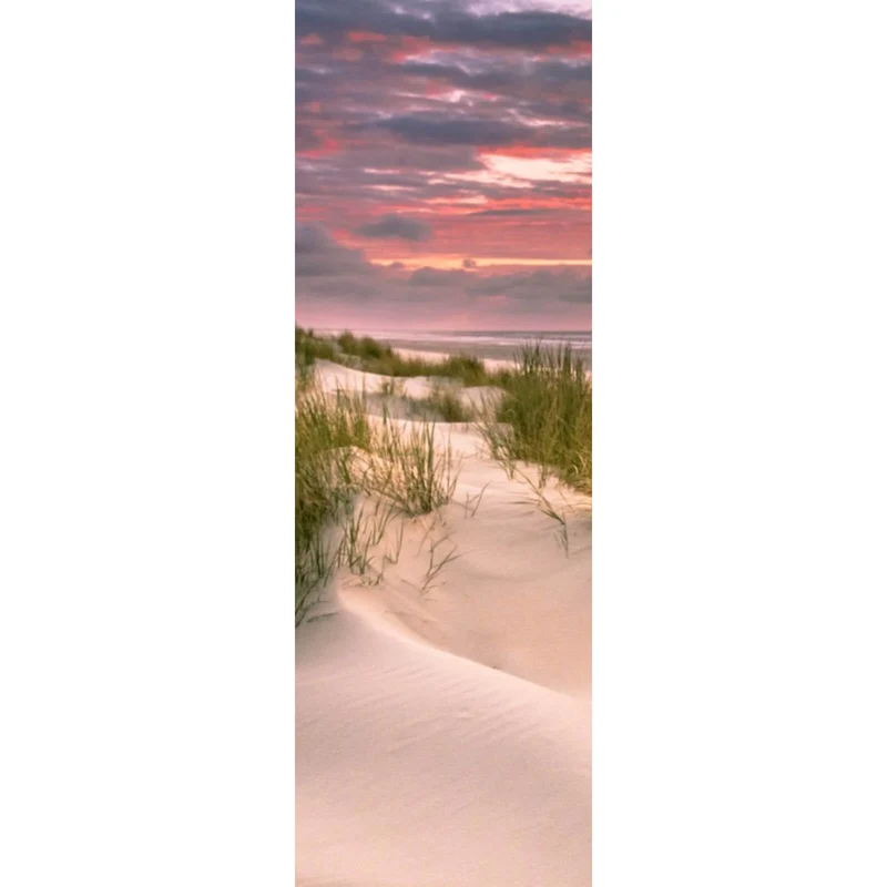 Spannrahmenbild Sonnenuntergang über den Dünen Panorama Hoch