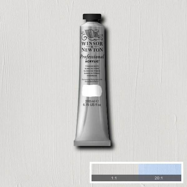 Winsor and Newton - Professional Artists' Acrylic Colour - 200ml - Titianium White