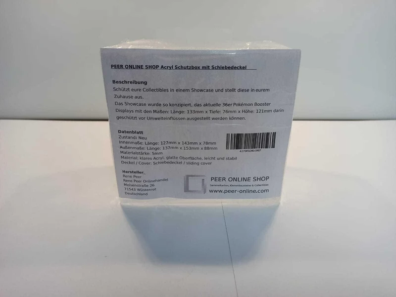 Acryl Premium Schutzbox / Case passend für Pokémon Display Drachenwandel