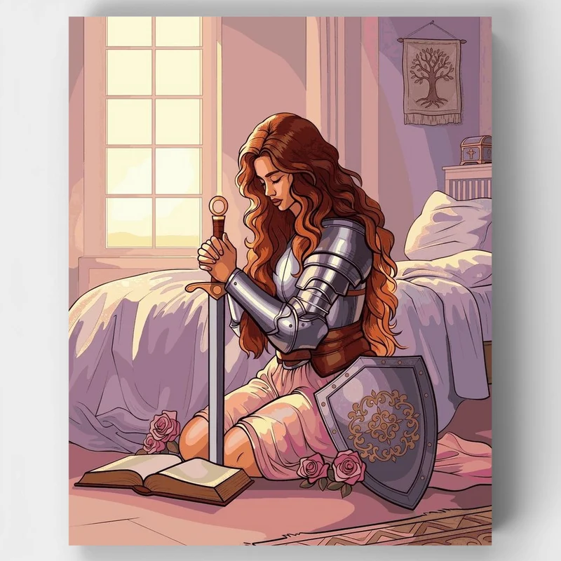 "Warrior of Faith" Paint by Numbers Kit