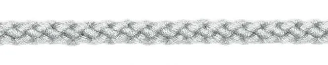 Bademantelkordel 8 mm grau silbergrau