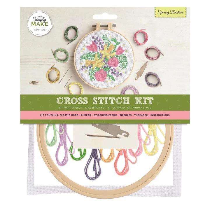 Embroidery Craft Set, Spring Flowers