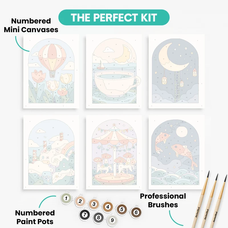 Whimsical Dreams - Mini Paint by Numbers Set