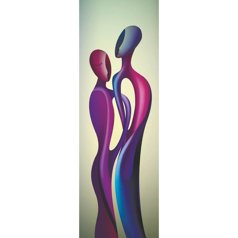 Acrylglasbild Abstrakte Liebesfiguren Panorama Hoch