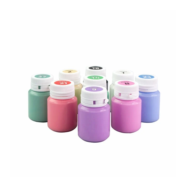ROSA Pastel Acrylic Fabric Paints, 9 x 20 ml